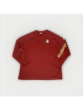 Columbia PFG Florida State Seminoles Shirt Size 2X Long Sleeve EUC Omni Shade
